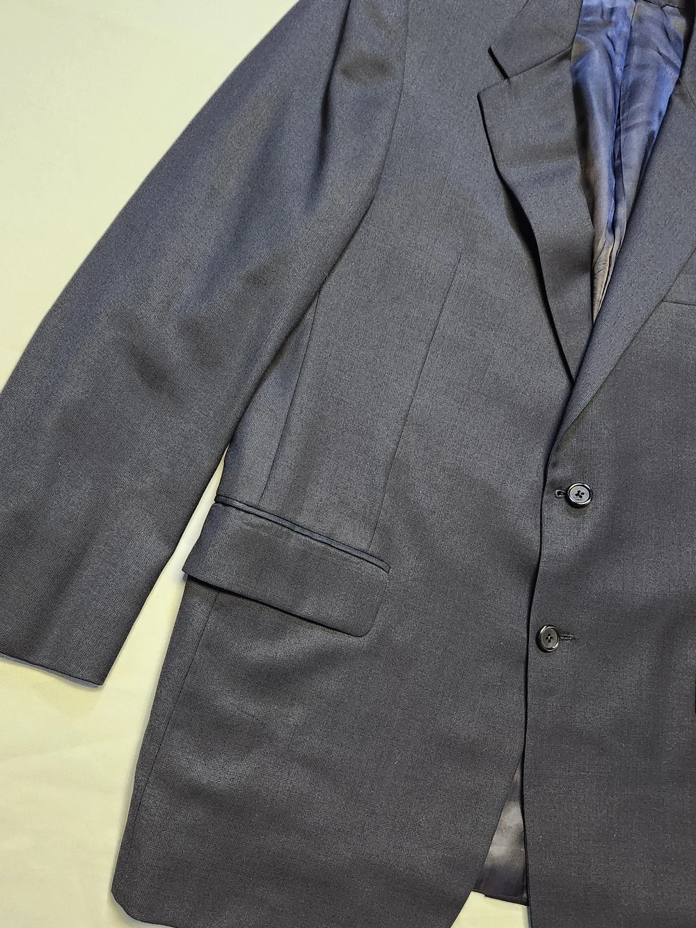 Hickey Freeman Loro Piana Blazer 42R Zelander 100% Wool Navy Sport Coat Italy